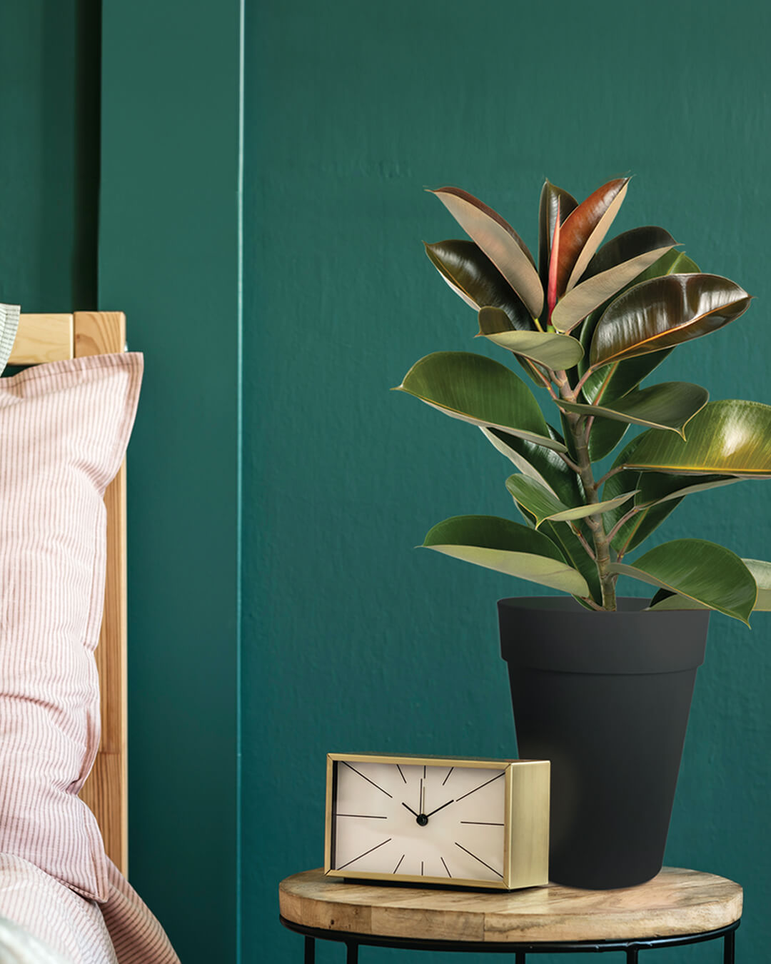 BABA ZEN GREY COLOUR TABLE TOP FLOWER POT IN BEDROOM-1