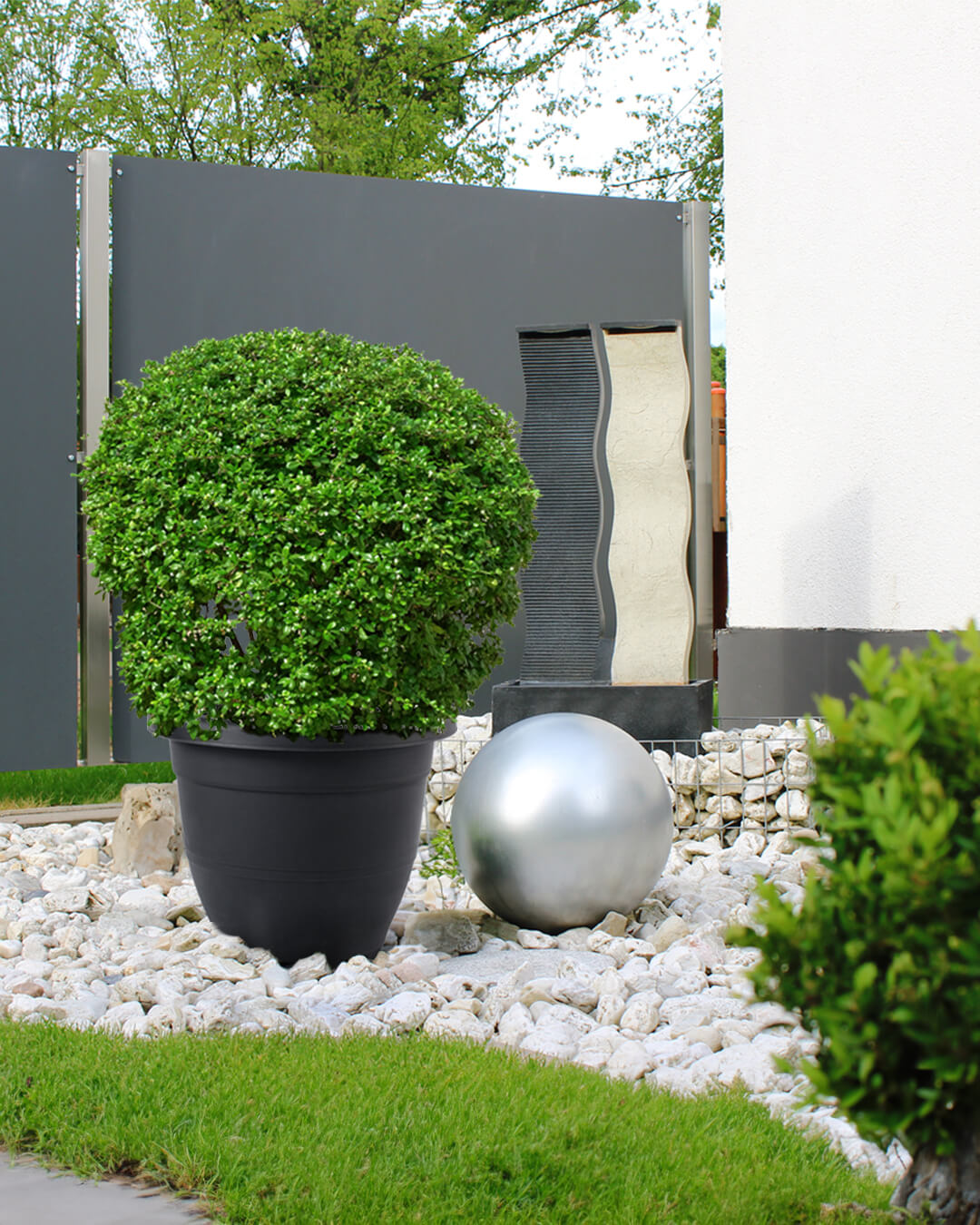 Baba biodegradable large decoration flower pot in garden for landscaping